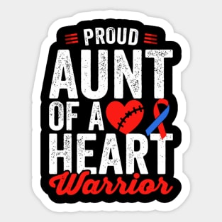 Aunt Of A He Warrior Chd Congenital He Sticker